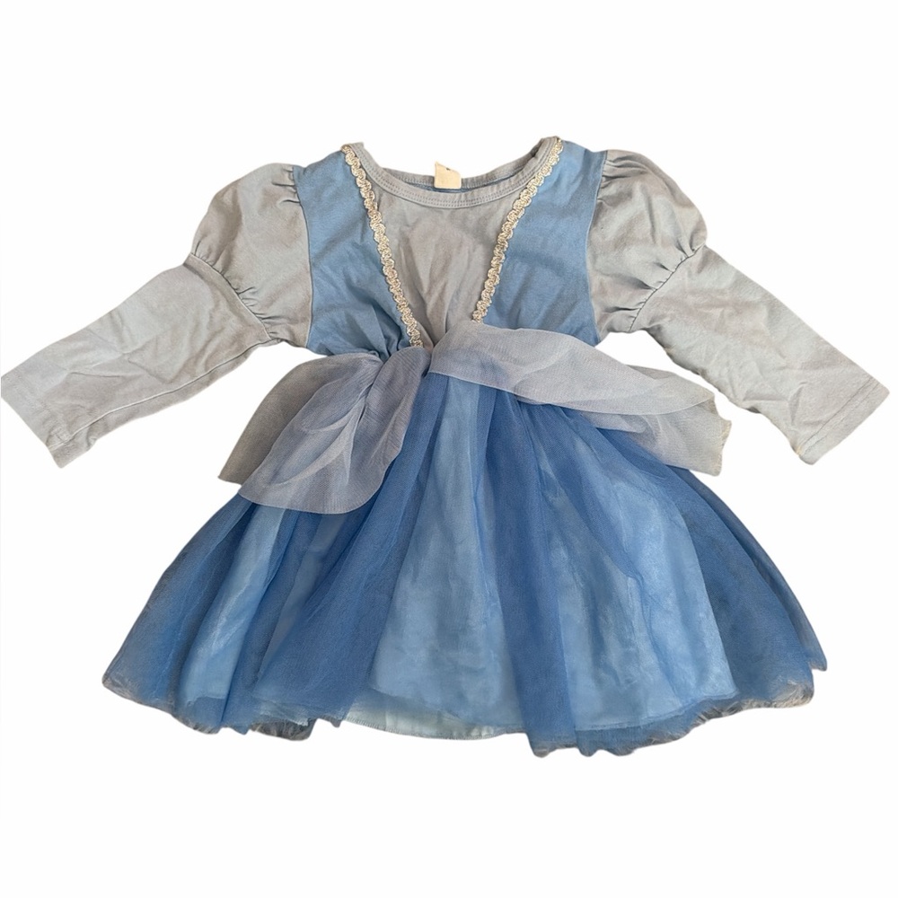 Cinderella style blue toddler dress.